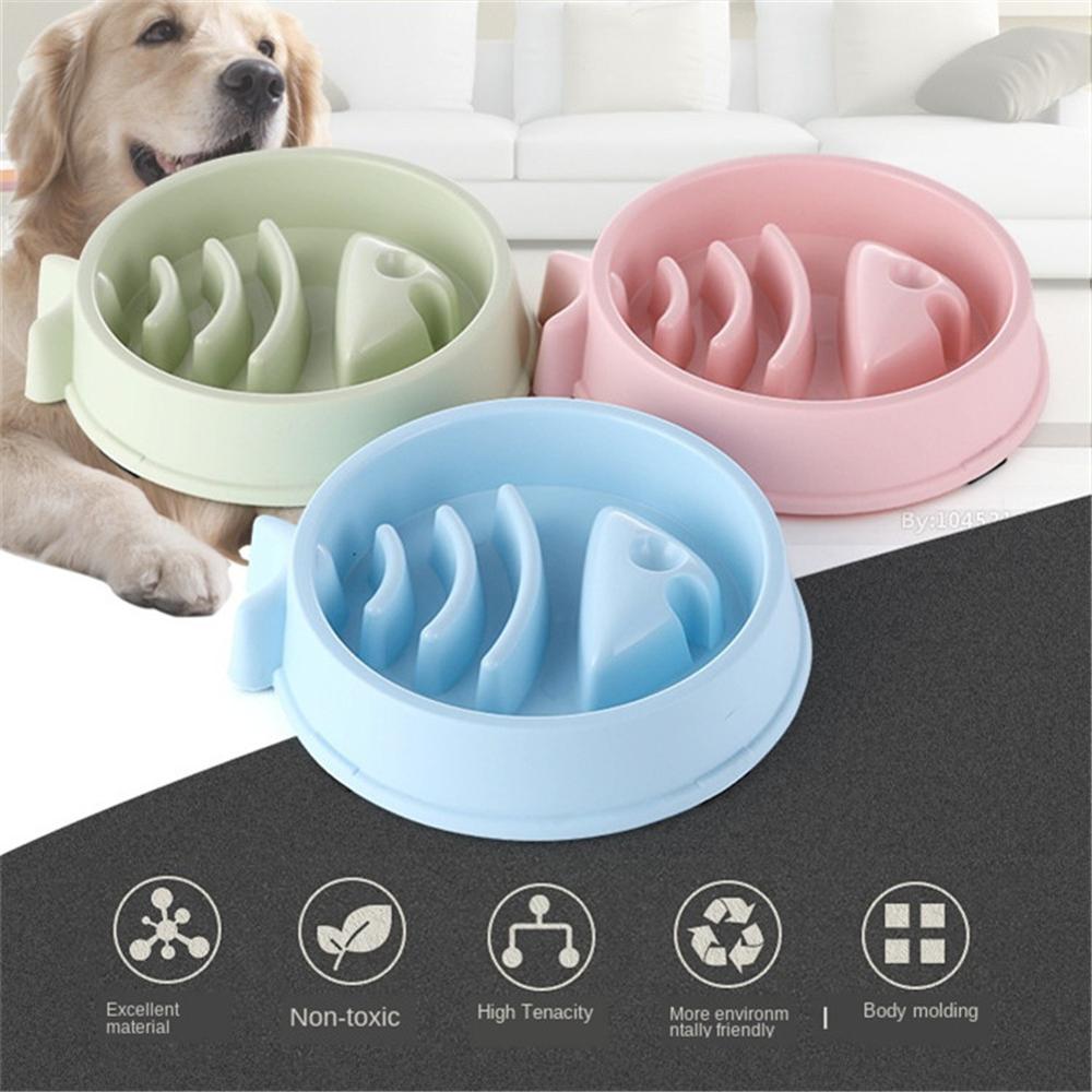 Slow Feeder Napf für Hunde – Fischgräten-Design gegen hastiges Fressen, Ø 21 cm