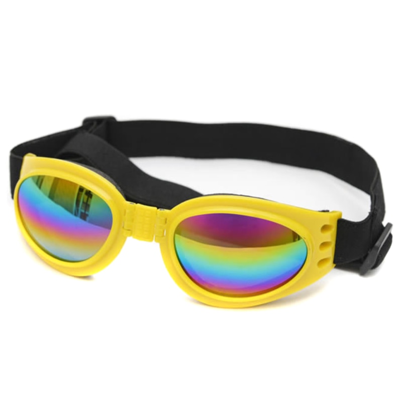Hundesonnenbrille und Schutzbrille fuer Hunde - Faltbar | Wasserdicht | 6 Farben | Verstellbar