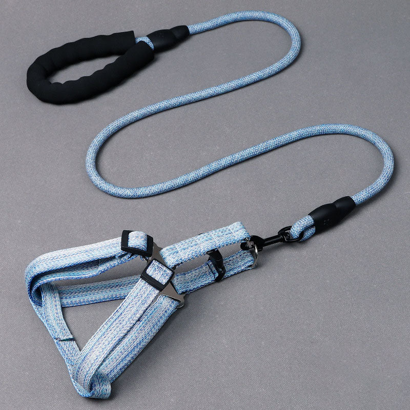Morandi Leinen Hundegeschirr & Leine Set – verstellbar, 5 Farben, 1,0/1,5/2,0 cm