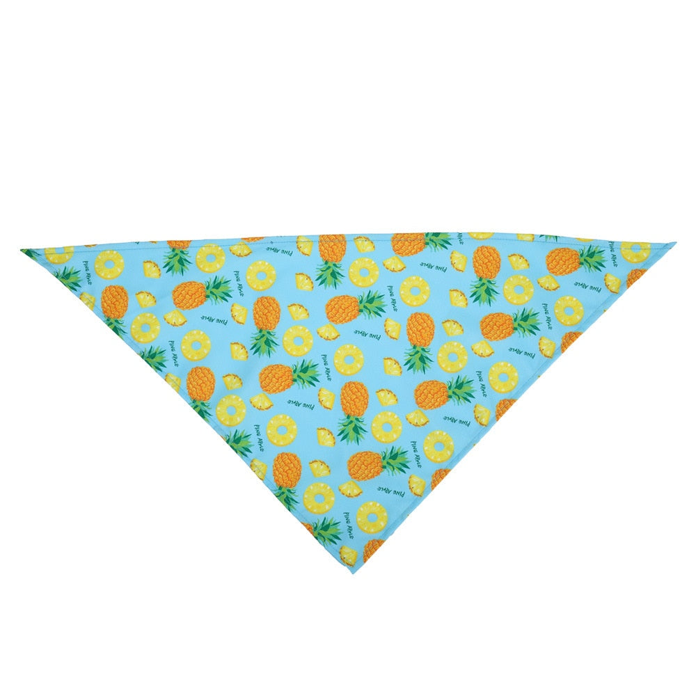 Hunde-Bandana mit Frucht-Motiv – Baumwolle, 6 Designs, 2 Größen