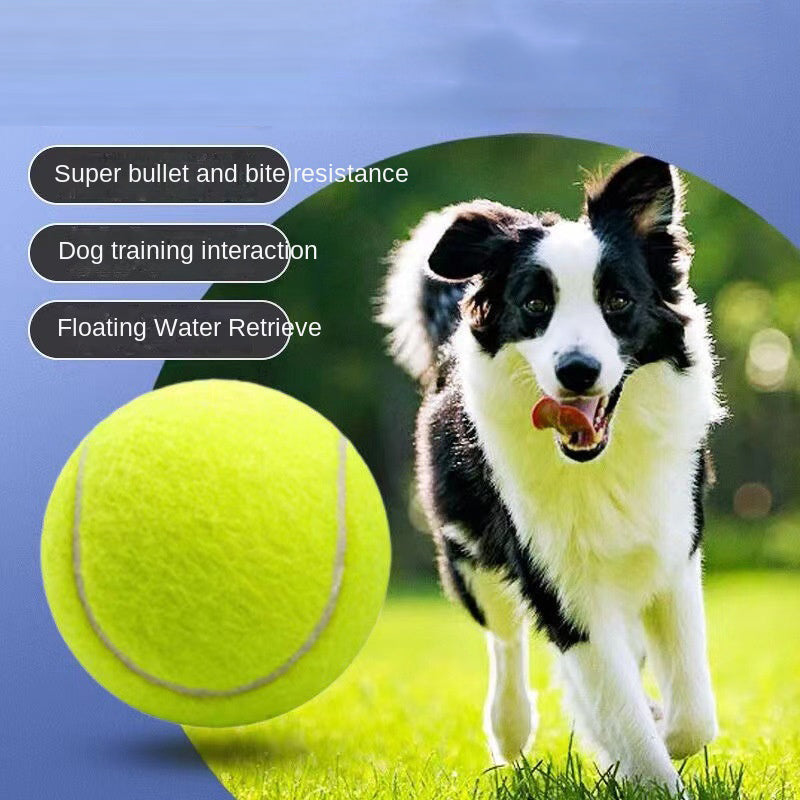 Gummi-Tennisball für Hunde – elastisch, bissfest, 6 cm