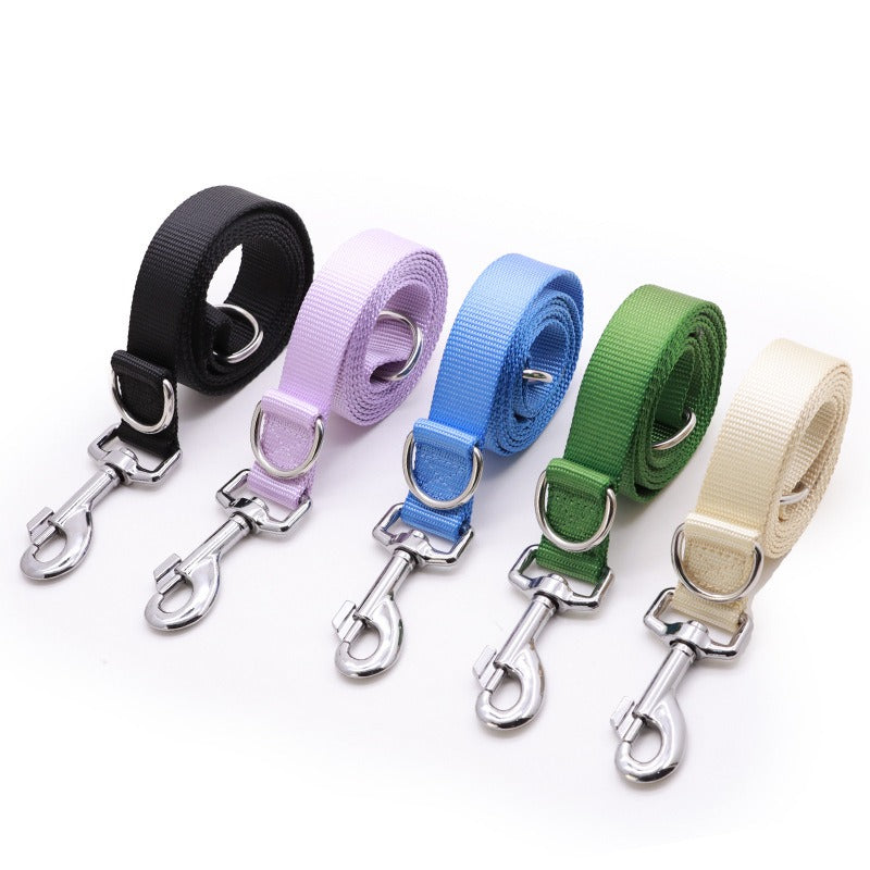 Hundeleine Nylon – Flachseil für kleine & große Hunde