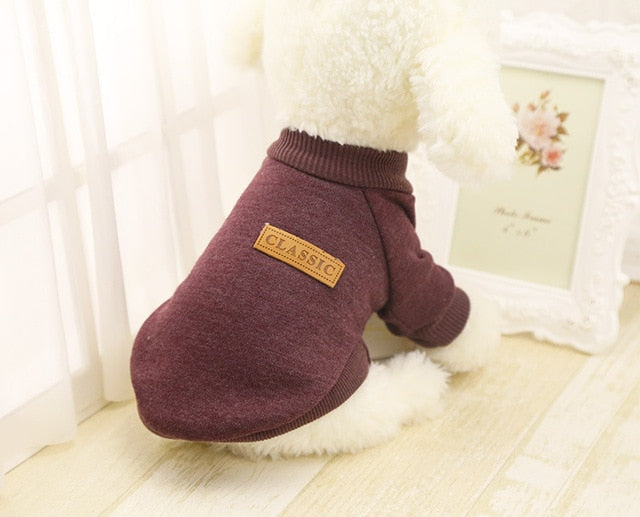 Hundepullover aus 100% Baumwolle - Klassisch | 11 Farben | XS-XXL | Ganzjaehrig | Kleine Hunde
