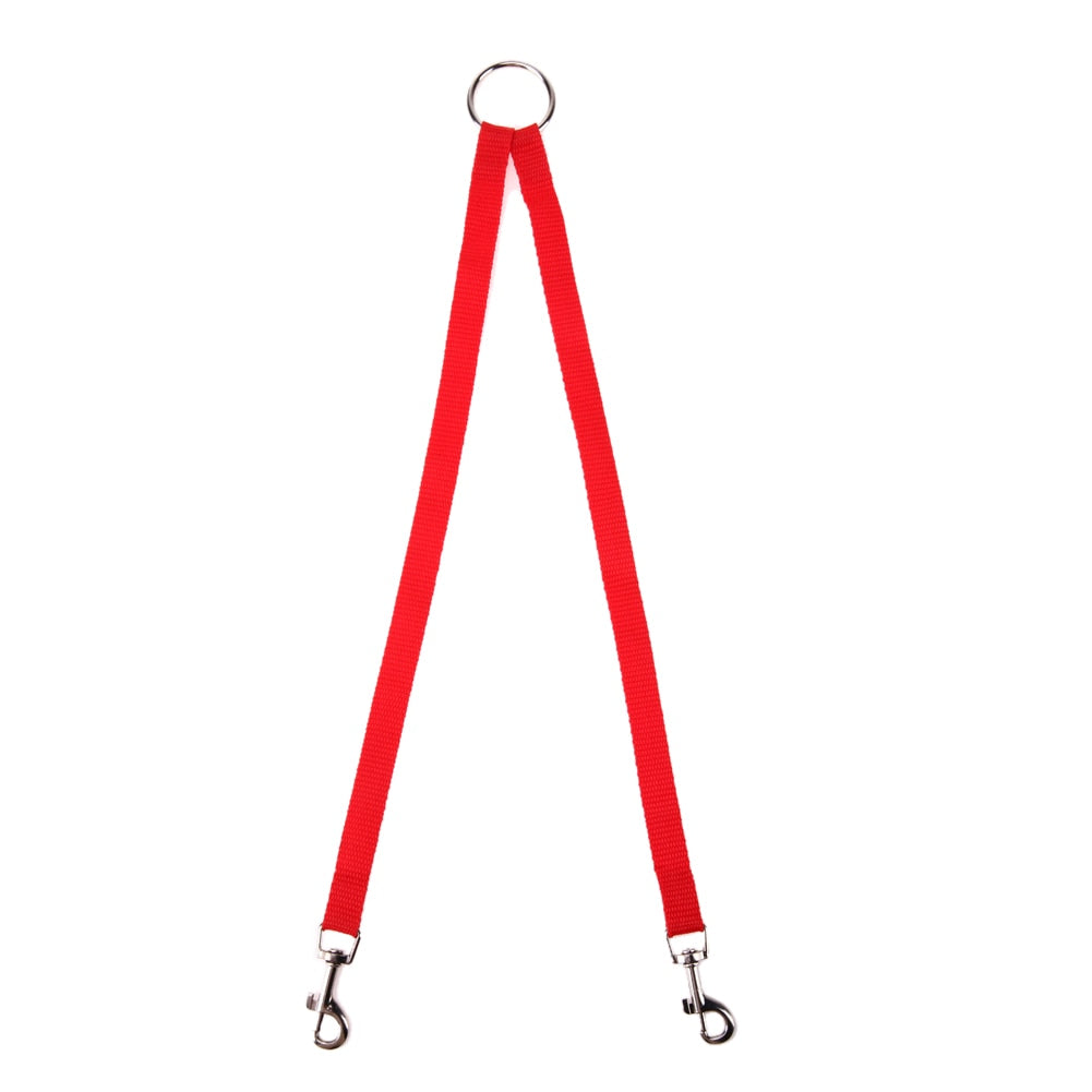 Nylon-Doppelleine für zwei Hunde – 100 cm, verhedderungsfrei