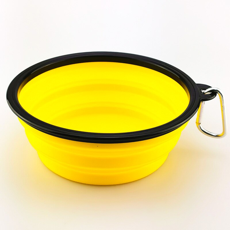 Faltbarer Silikon-Reisenapf für Hunde – 350ml oder 1000ml, mit Karabiner