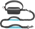 Hands-Free Hundeleine Nylon – Doppelgriff gepolstert, ideal für Joggen & Spaziergang, Schwarz