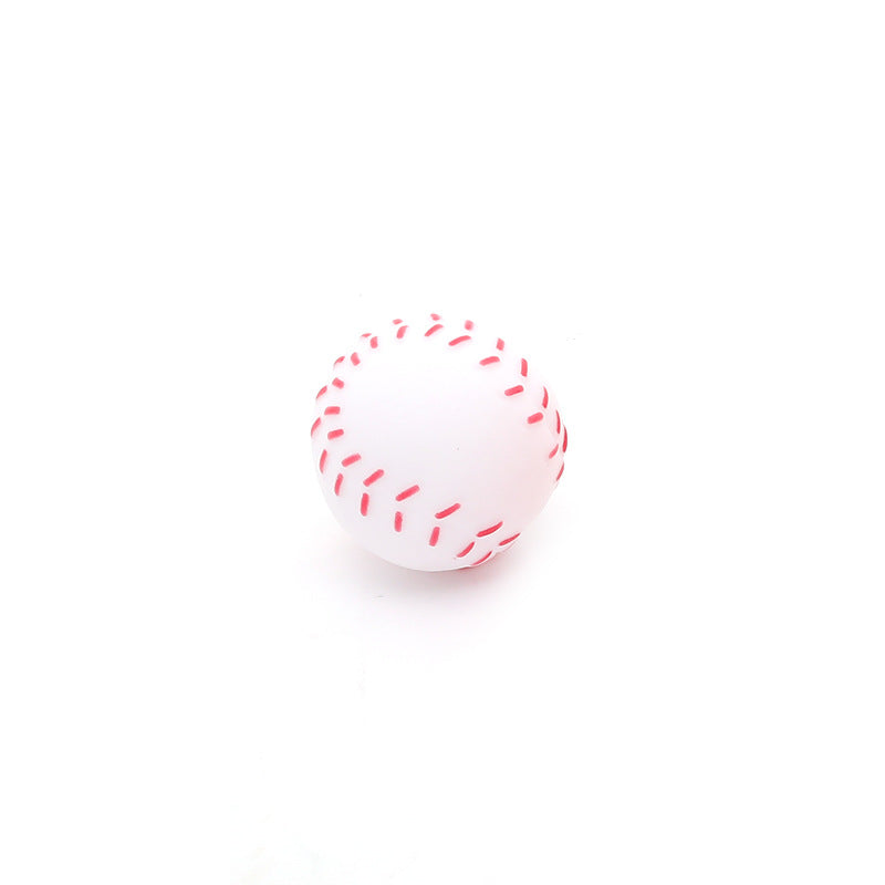 Sport-Quietschbälle für Hunde – Latex-Wurfspielzeug Basketball, Fußball, Tennis & Rugby