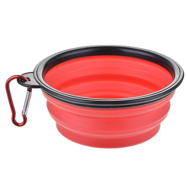 Portabler Silikon Faltnapf – 350ml, 24 Farben, für Wasser & Futter