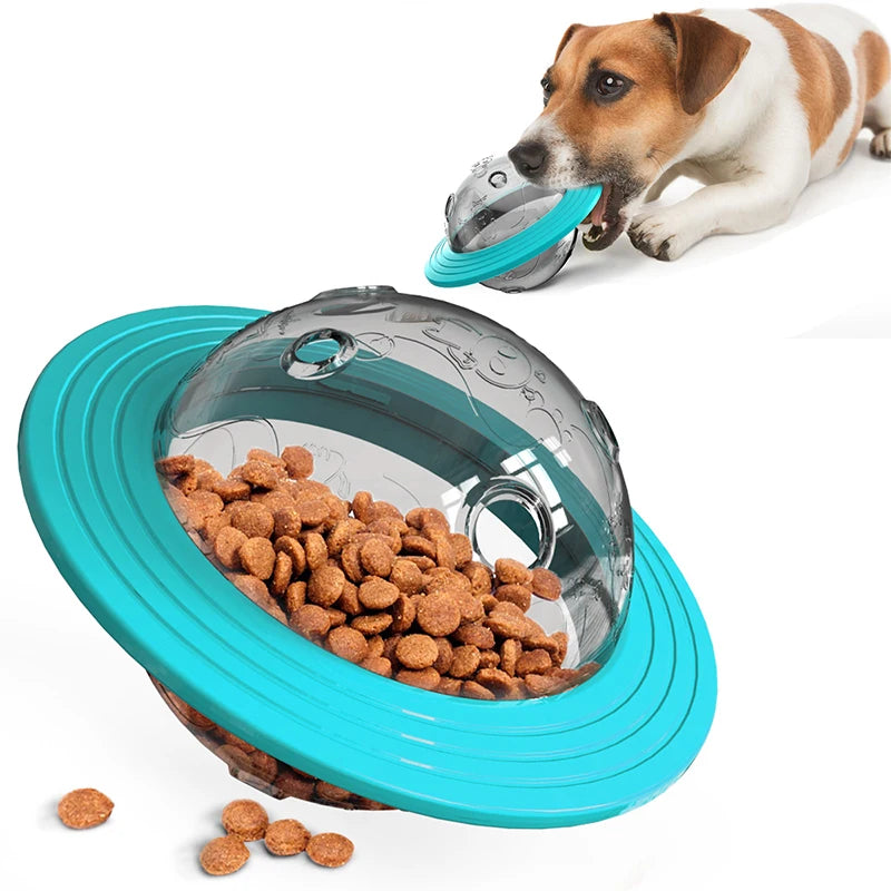 Frisbee Leckerli-Spender – 3-in-1 Slow Feeder, Wurfscheibe & Intelligenzspielzeug für Hunde