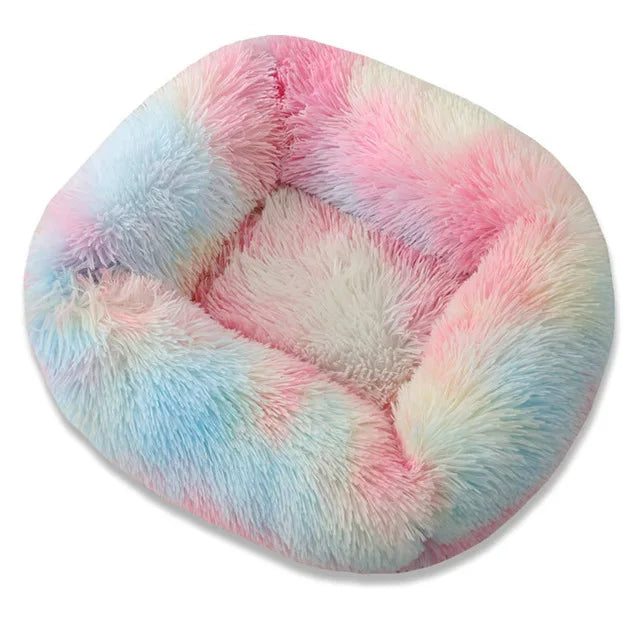 Plüsch-Hundebett quadratisch – superweich & warm, 12 Farben, XS bis L für alle Hunde
