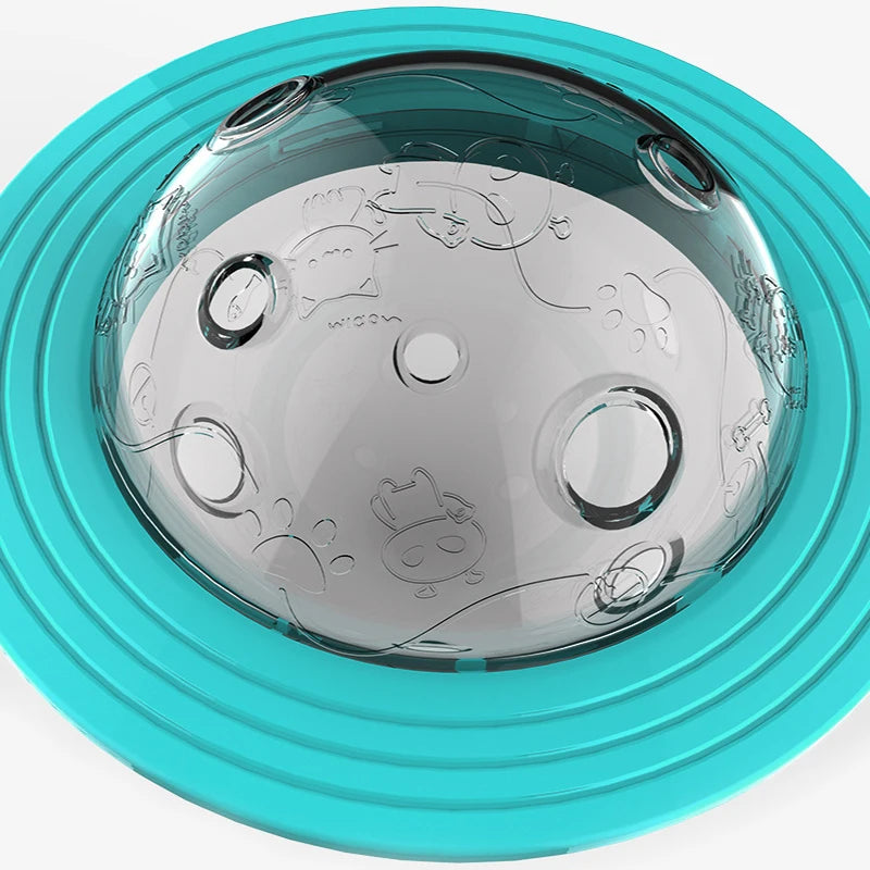 Frisbee Leckerli-Spender – 3-in-1 Slow Feeder, Wurfscheibe & Intelligenzspielzeug für Hunde