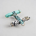 Hundegeschirr "Aqua-Camo" – leicht, schnelltrocknend, goldene Akzente, XS–L