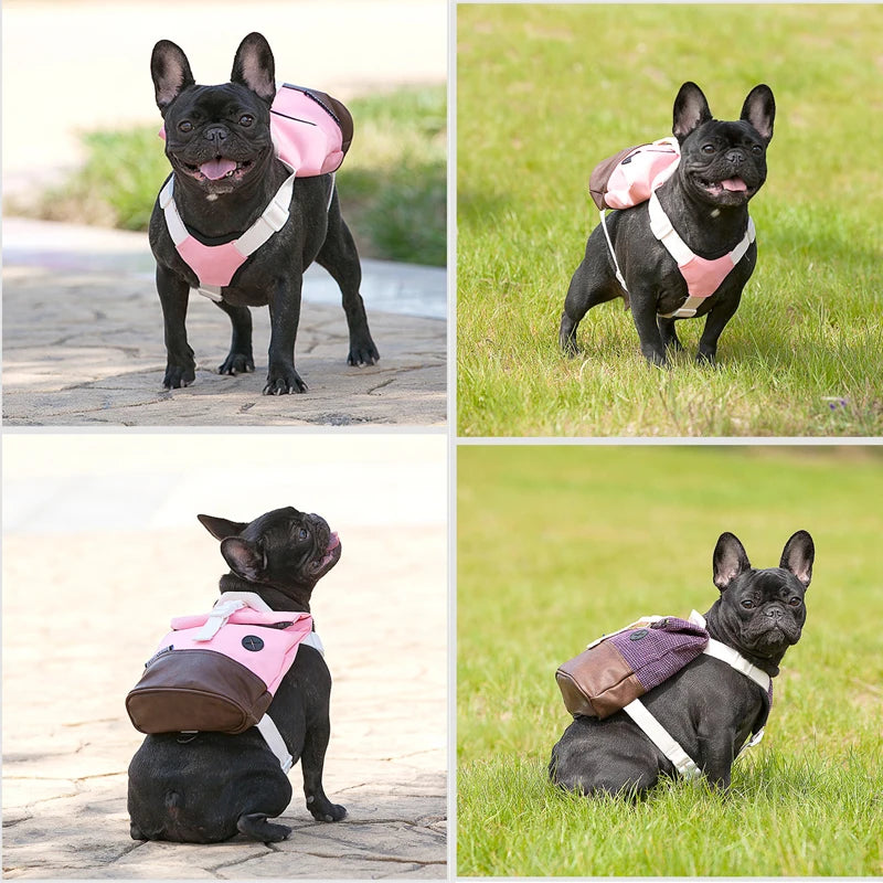 Hundegeschirr Weste mit Rucksack – Atmungsaktiv & Verstellbar, S–L