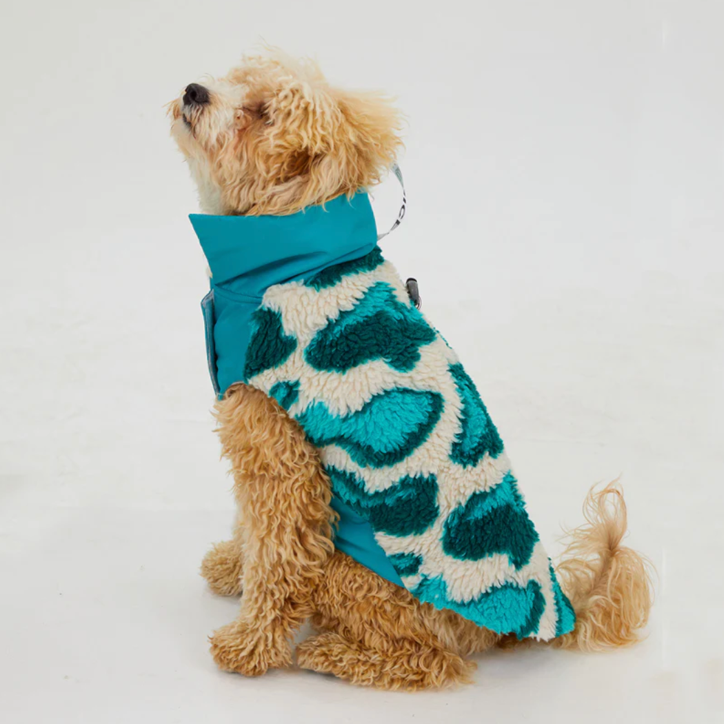 Hundemantel "Türkistraum" – Fleece-Mouflon, warm & winddicht, XS–XL