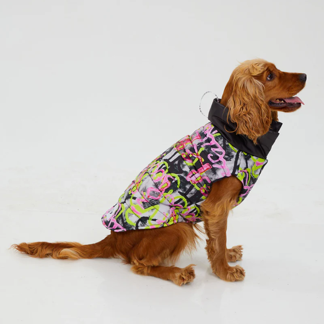 Graffiti Wasserdichte Pufferjacke