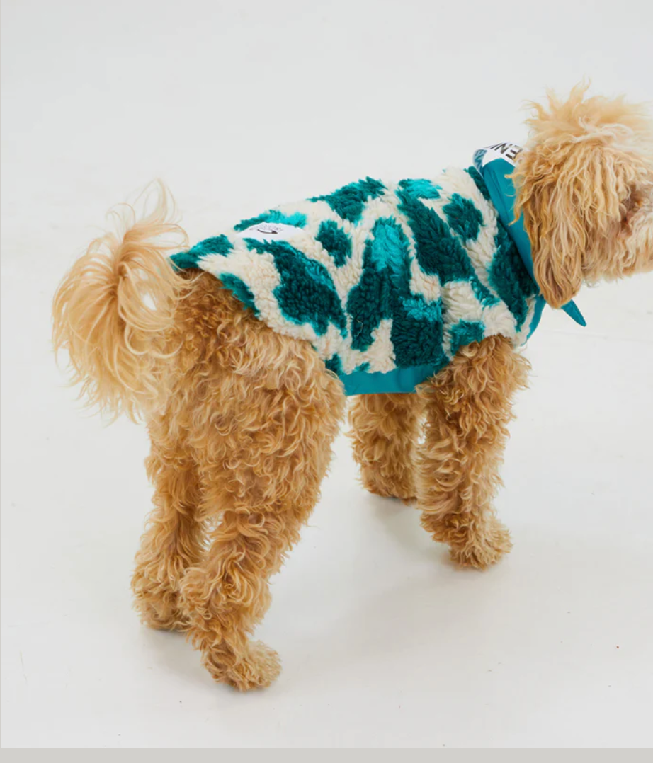 Hundemantel "Türkistraum" – Fleece-Mouflon, warm & winddicht, XS–XL