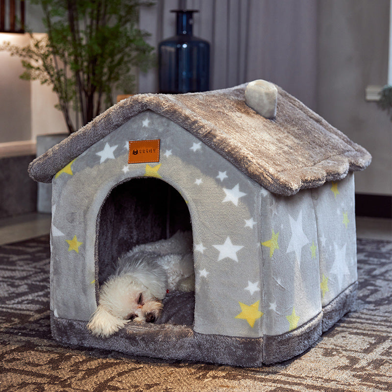 Faltbares Hundehaus & Hundehöhle – selbstwärmend, 13 Designs, S–L