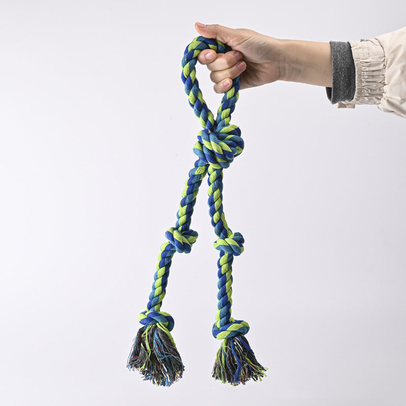 Robuste Seilknoten-Hundespielzeuge – Zahnpflege, Kauen & Tauziehen für große Hunde