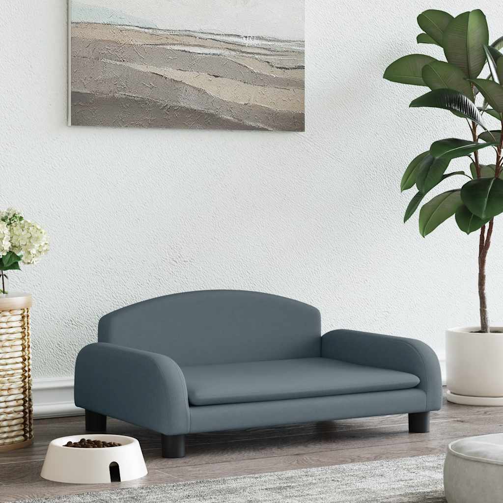 Hundesofa mit Holzrahmen – 70x45x30 cm, Schaumstoff & bis 50 kg belastbar