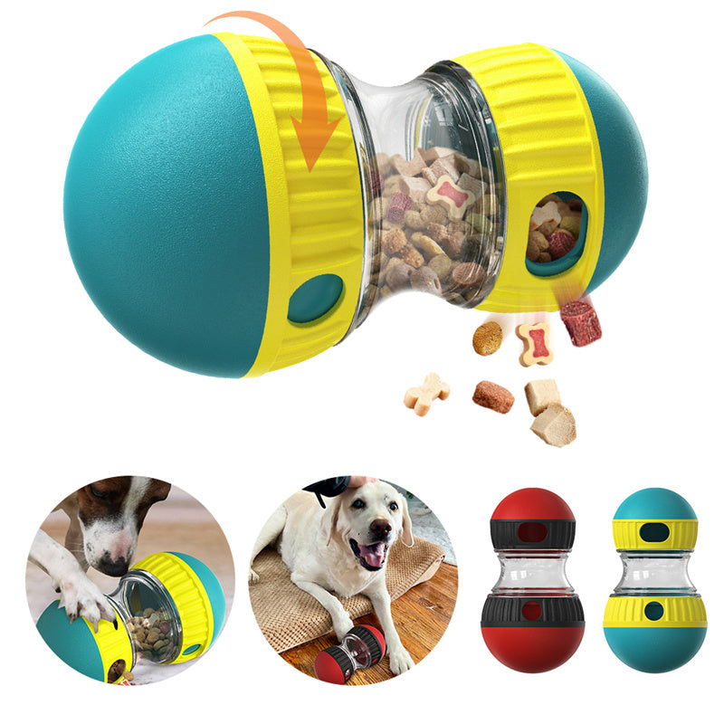 Futterball Tumbler für Hunde – Slow Feeder & Intelligenzspielzeug | Blau / Rot / Set