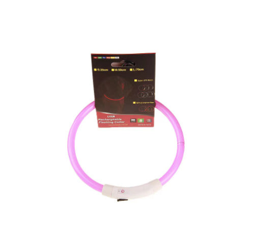 LED-Leuchthalsband für Hunde – USB-aufladbar, 8 Farben, 35–70 cm