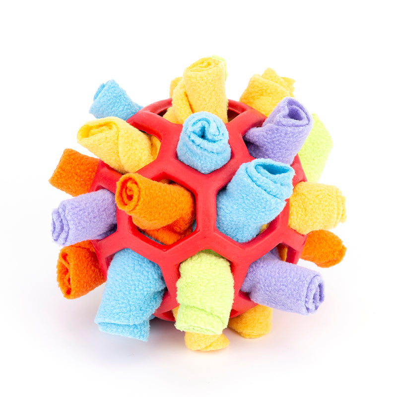 Schnüelball für Hunde – Fleece, Leckerli-Versteck & Nasenarbeit