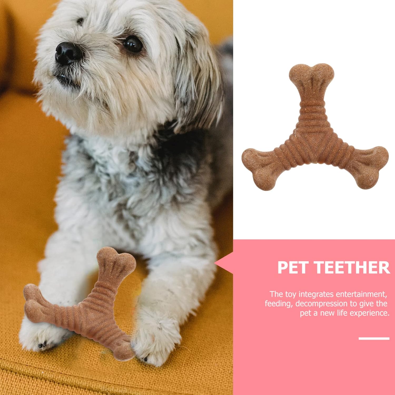 Nylon Kaustab für Hunde – Zahnpflege & Intelligenzspielzeug (3 Formen)