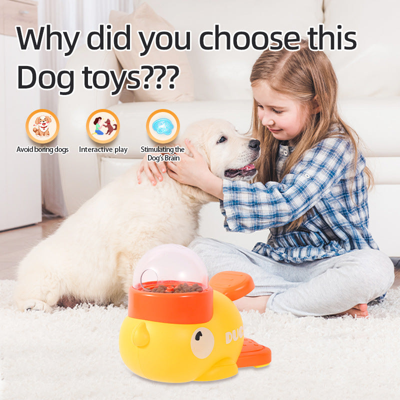 Puzzle Futterball Hund – Interaktiver Treat Dispenser im Enten-Design