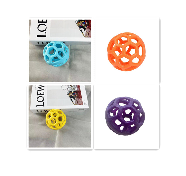 TPR Kauball für Hunde – mit & ohne Glöckchen (9 cm, 4 Farben)