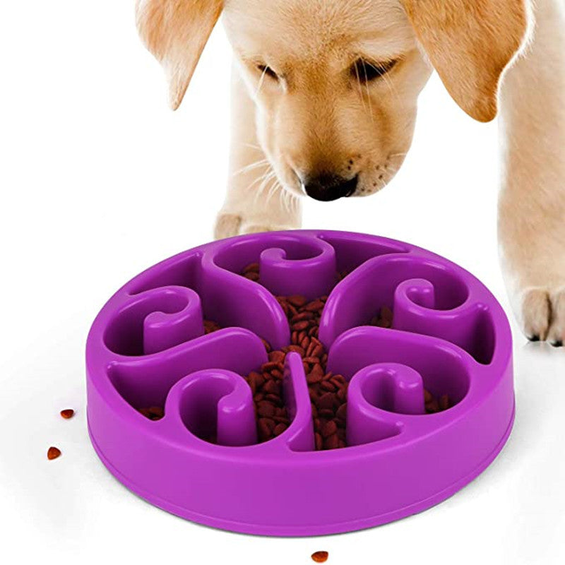 Anti-Schling-Napf mit Labyrinth-Muster für Hunde – rutschfest, in 6 Farben