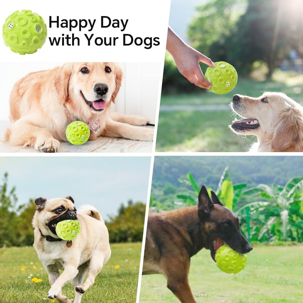 Interaktiver Quietschball für Hunde – Naturkautschuk, Zahnpflege & Stressabbau