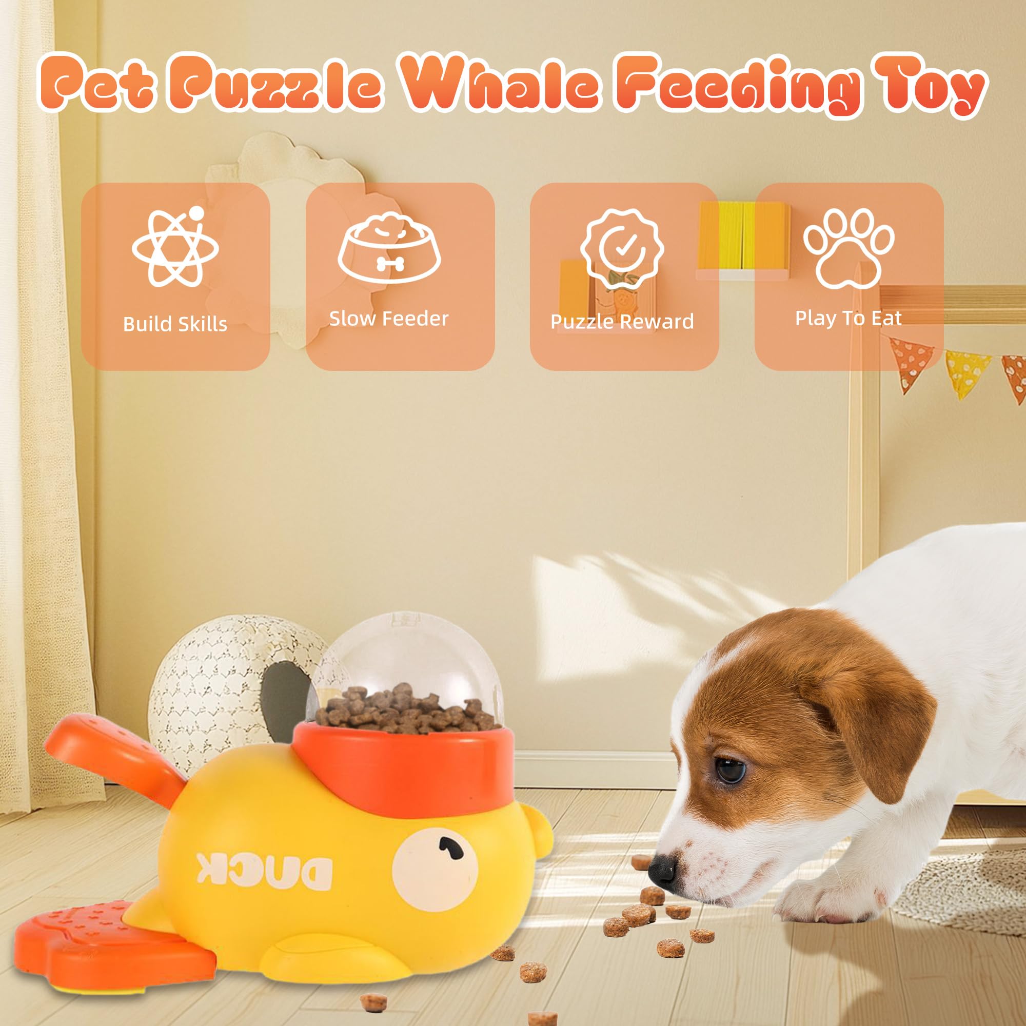 Enten-Futterspender für Hunde – Interaktives Puzzle & Slow Feeder