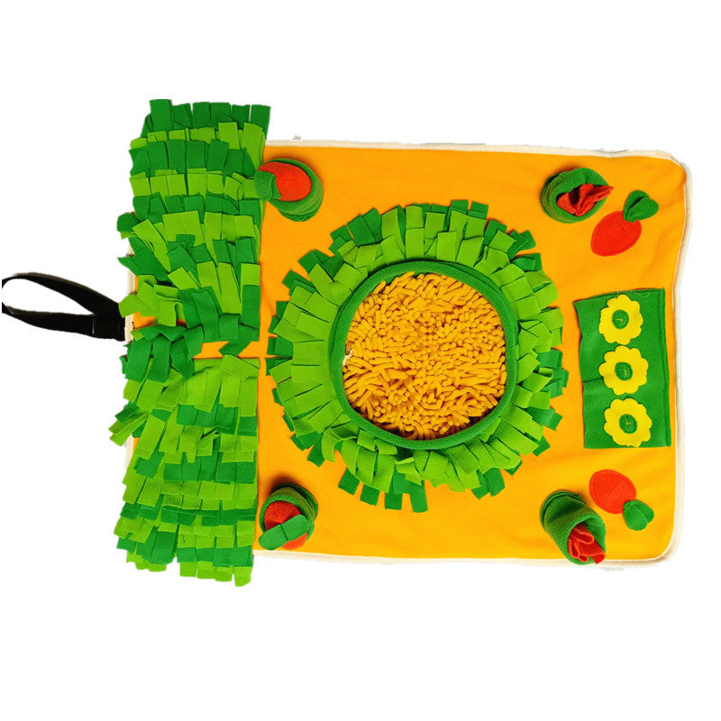 Große Karotten-Schnüffelmatte für Hunde – 60x80 cm, Fleece & Anti-Langeweile