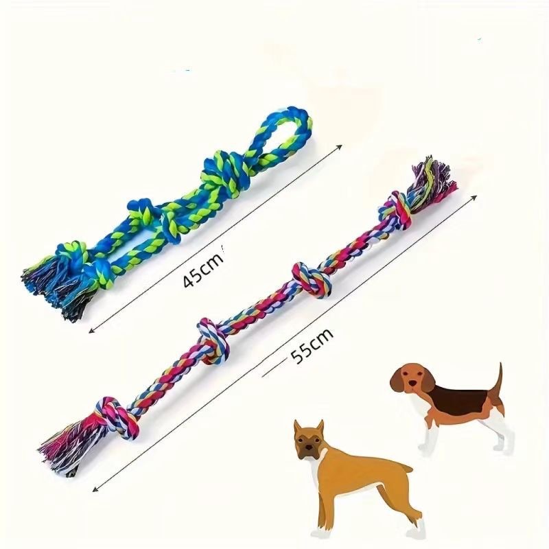 Robuste Seilknoten-Hundespielzeuge – Zahnpflege, Kauen & Tauziehen für große Hunde