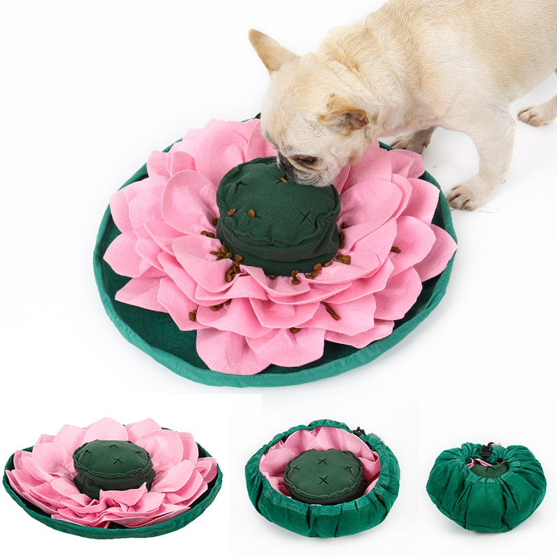 Lotus Schnüffelmatte – Slow Feeder & Beschäftigungsspielzeug für Hunde