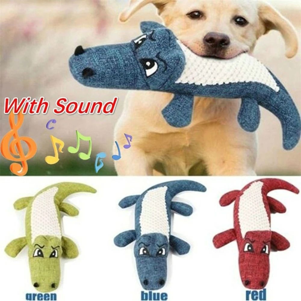 Plüsch-Quietschspielzeug aus Leinen für Hunde – Puzzle, Training & Beruhigung