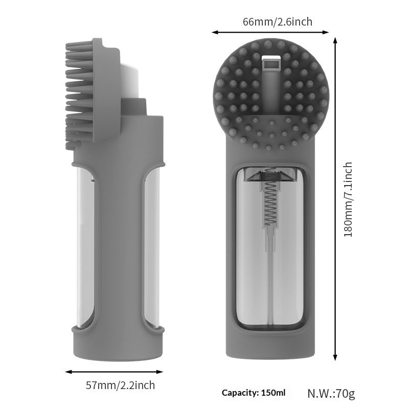 2-in-1 Silikon-Badebürste für Hunde – Massage, Reinigung & Fellpflege