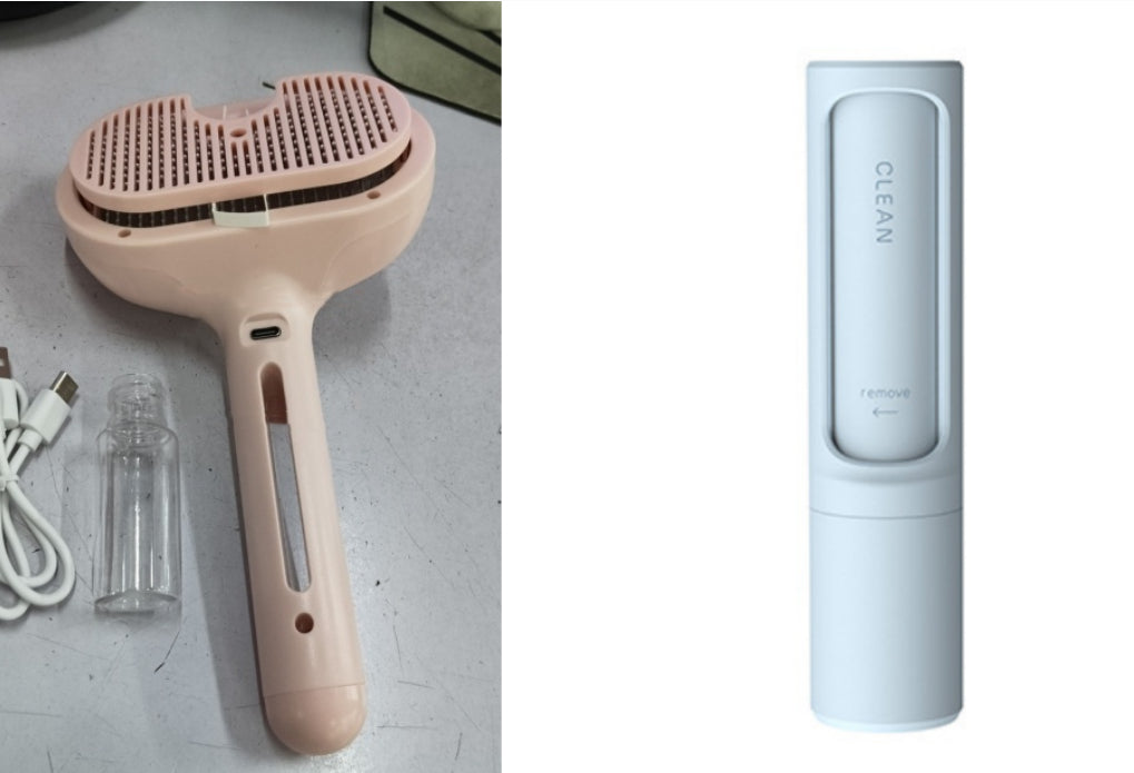 Selbstreinigender Fellbürsten-Kamm für Hunde – USB, Sprühnebel & Knoten-Löser