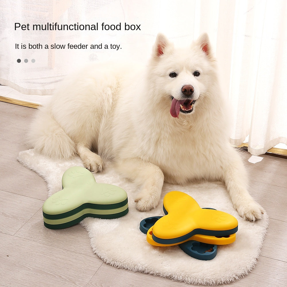 Drehbarer Puzzle-Futterspender für Hunde – 9 Fächer & IQ-Training