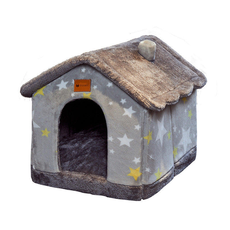 Faltbares Hundehaus & Hundehöhle – selbstwärmend, 13 Designs, S–L