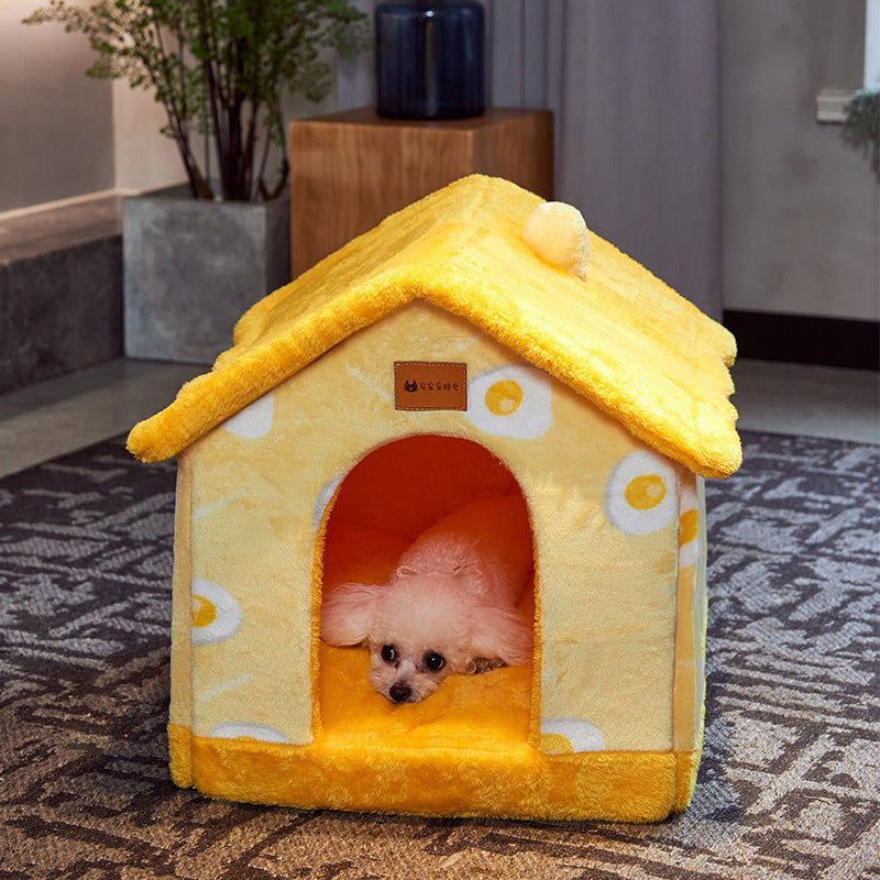 Faltbares Hundehaus & Hundehöhle – selbstwärmend, 13 Designs, S–L
