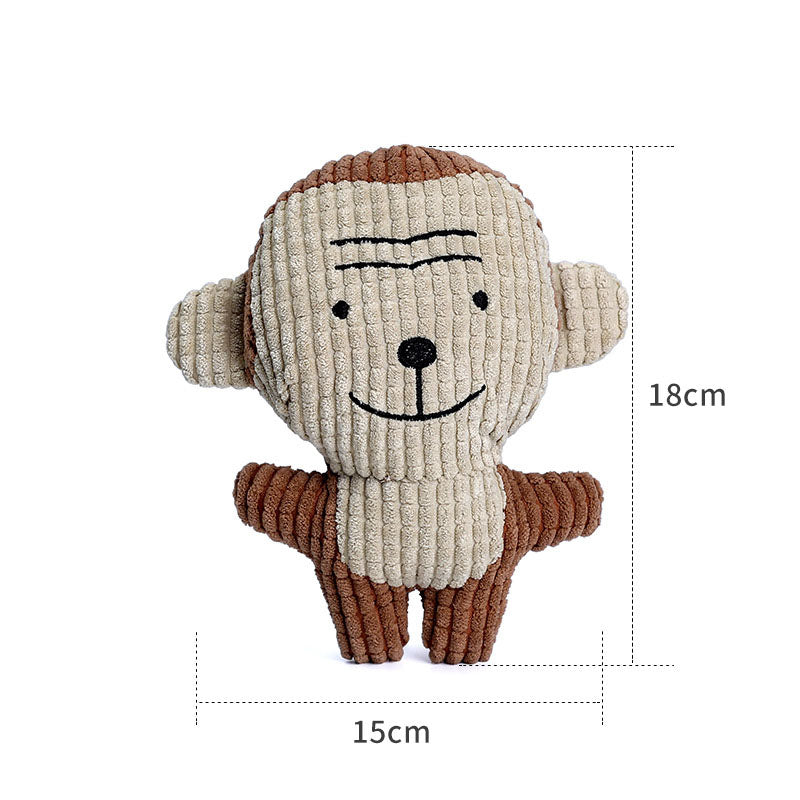 Quietschspielzeug in Tierform für Hunde – bissfest, ungiftig & bunt