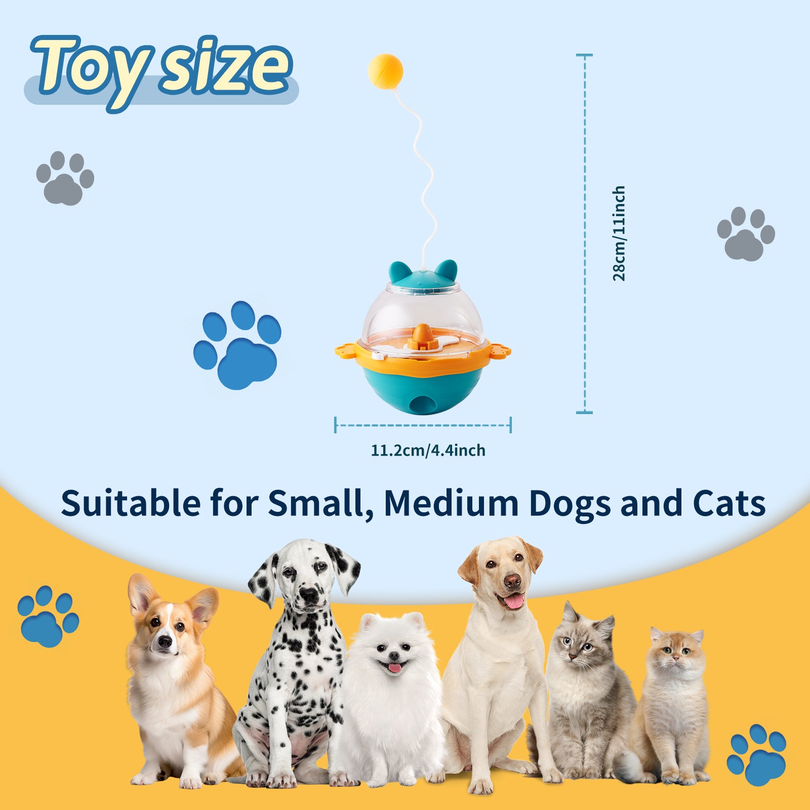 Intelligenz-Tumbler Futterball – Slow Feeder & Interaktives Spielzeug für Hunde & Katzen