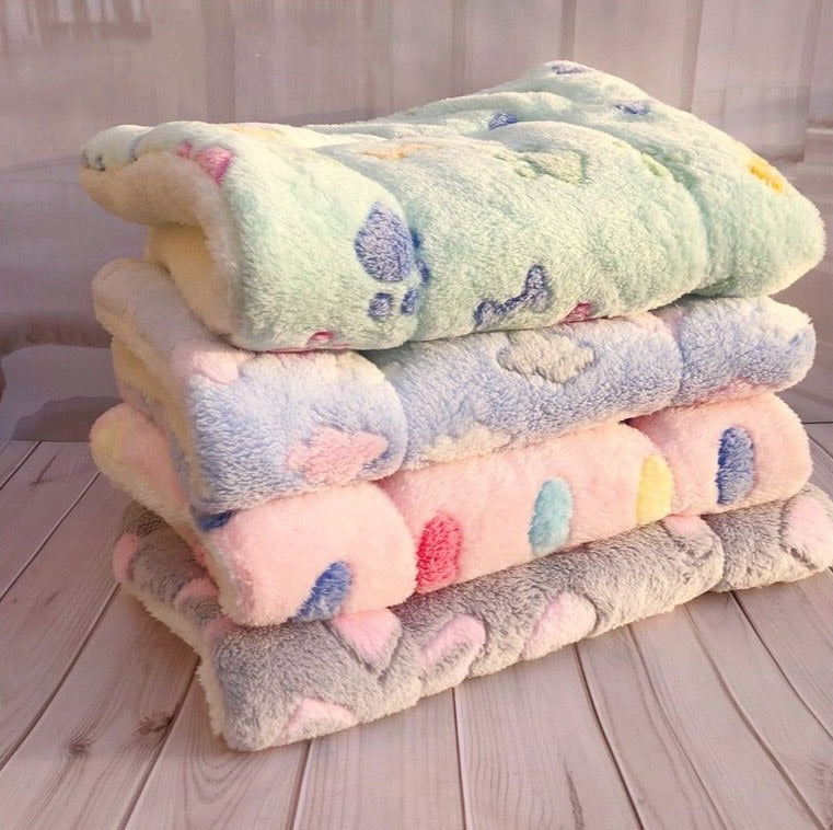 Bunte Hundedecke – dick & kuschelig, 9 Muster, S–XL