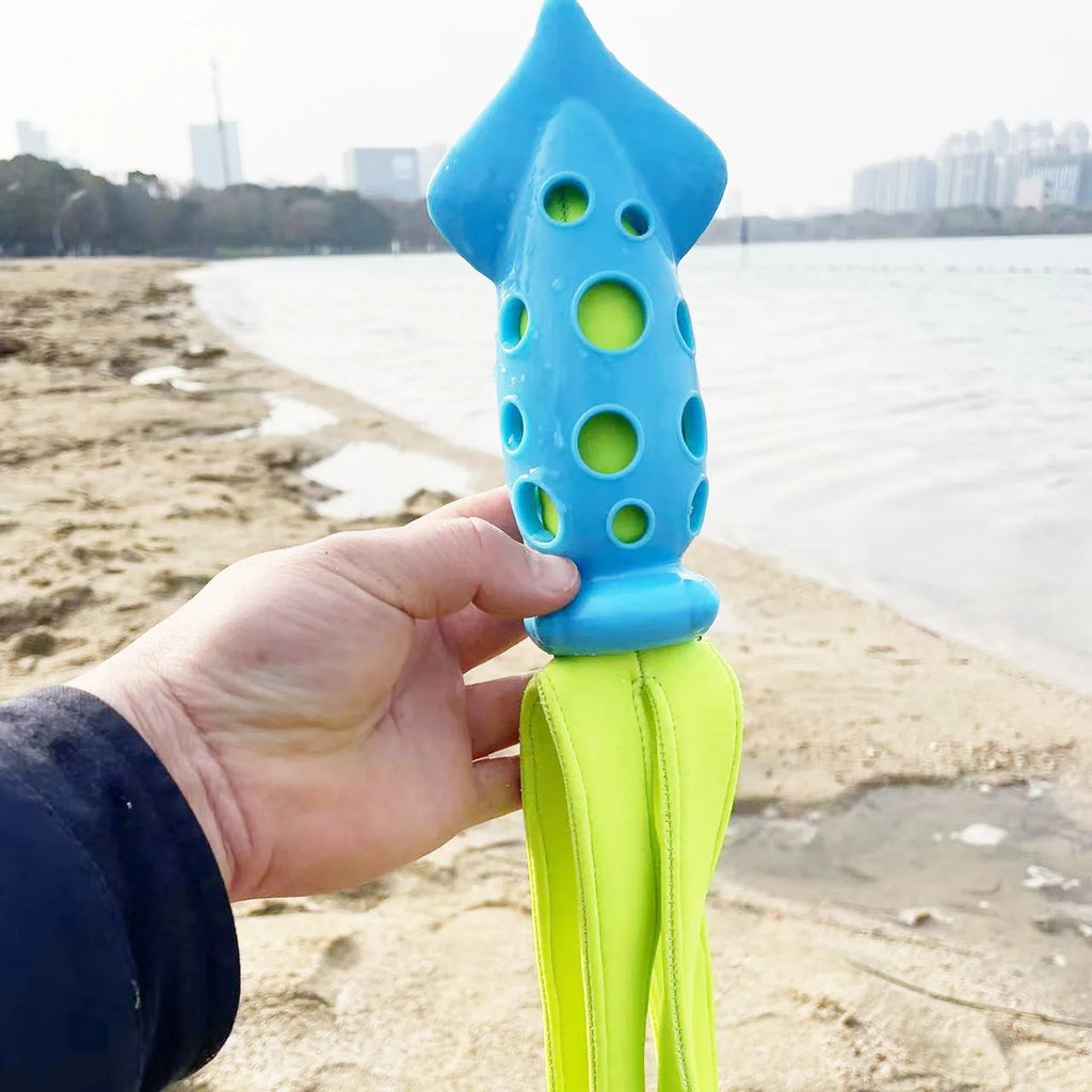 Tintenfisch Quietschspielzeug – Kauspielzeug & Zahnpflege für Hunde
