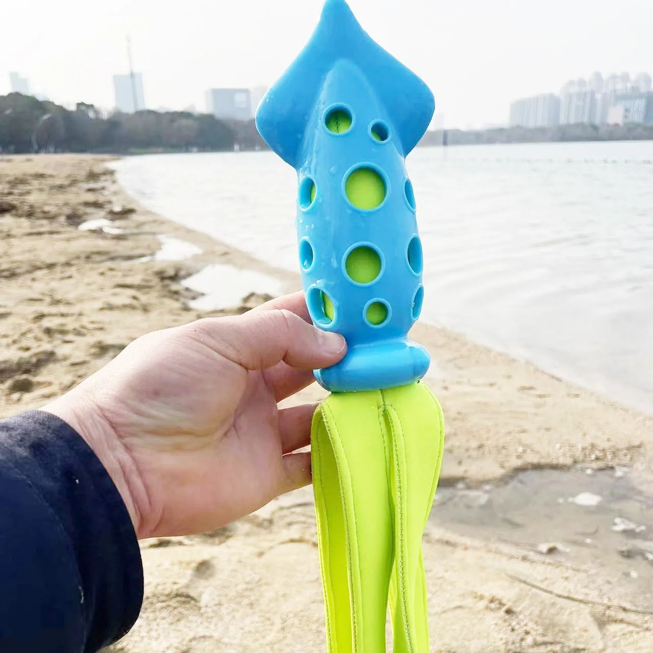 Tintenfisch Quietschspielzeug – Kauspielzeug & Zahnpflege für Hunde