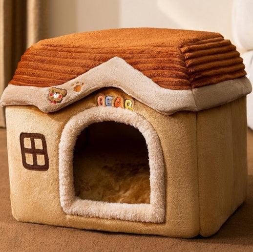 Faltbares Hundehaus & Hundehöhle – selbstwärmend, 13 Designs, S–L