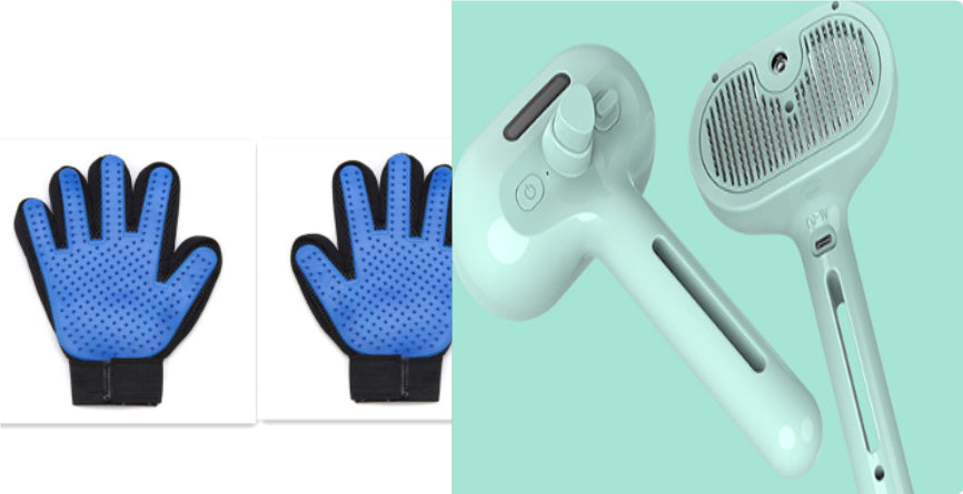 Selbstreinigender Fellbürsten-Kamm für Hunde – USB, Sprühnebel & Knoten-Löser