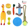 Plüsch Hundespielzeug Set – 7- oder 8-teilig mit Quietschern