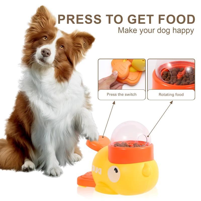 Puzzle Futterball Hund – Interaktiver Treat Dispenser im Enten-Design